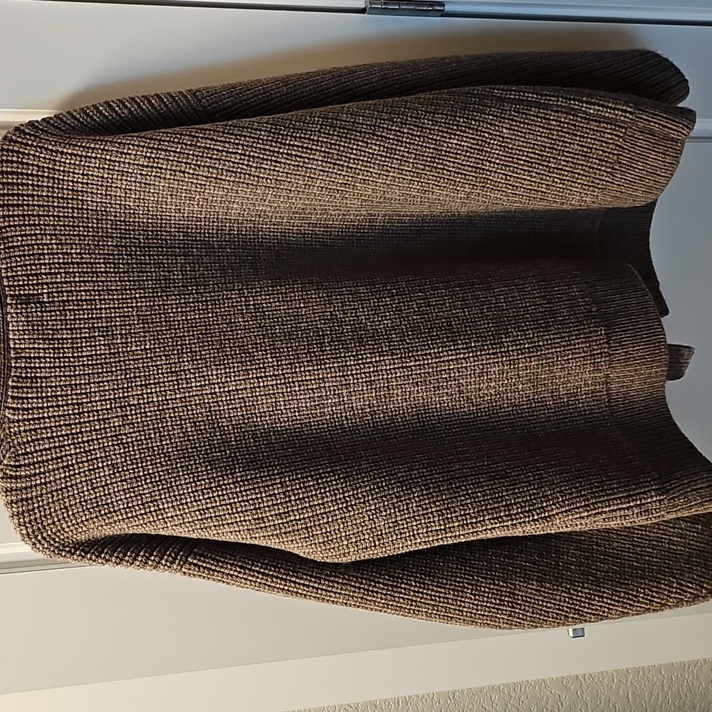 First Rite Maia Highland Wool Cardigan Bark Large - Picture 4 of 8